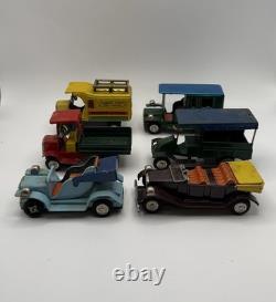 Marx Old Timer Collection Tin Toy Cars Set with Box Japan Vintage 1940s