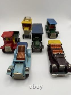 Marx Old Timer Collection Tin Toy Cars Set with Box Japan Vintage 1940s