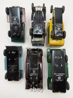 Marx Old Timer Collection Tin Toy Cars Set with Box Japan Vintage 1940s