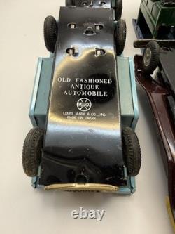 Marx Old Timer Collection Tin Toy Cars Set with Box Japan Vintage 1940s