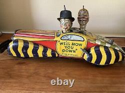 Marx Toys Mccarthy & Snerd Tin Litho Wind Up Toy Car