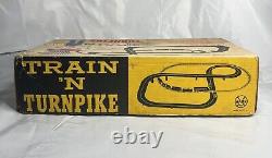 Marx Toys Vintage Train N Turnpike Set 71550 With Slot Cars Incomplete