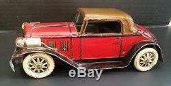Marx Wind Up Car Ford Coupe With Working Lights Tin Litho