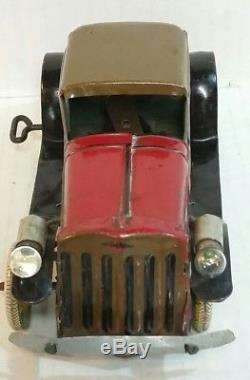 Marx Wind Up Car Ford Coupe With Working Lights Tin Litho