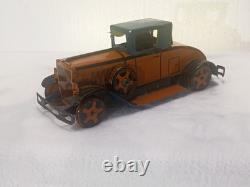Marx Wind Up Vintage Tin Old Time Car - 1930's Coupe with Driver