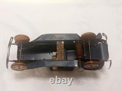 Marx Wind Up Vintage Tin Old Time Car - 1930's Coupe with Driver