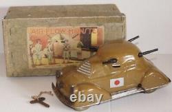 Masudaya AIR-FLOW MONSTER 1910s Made in Japan Vintage armored car celluloid Tin