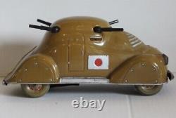 Masudaya AIR-FLOW MONSTER 1910s Made in Japan Vintage armored car celluloid Tin