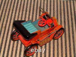 Masudaya Lever/clockwork Action Tin Oldtimers No. 1 Car In Original Box! Working