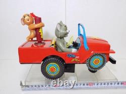 Masudaya Modern Toys Car Tom Jerry Comic Car Friction Working Condition Used