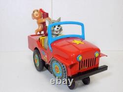 Masudaya Modern Toys Car Tom Jerry Comic Car Friction Working Condition Used