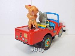 Masudaya Modern Toys Car Tom Jerry Comic Car Friction Working Condition Used
