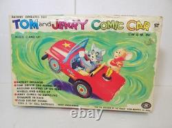 Masudaya Modern Toys Car Tom Jerry Comic Car Friction Working Condition Used