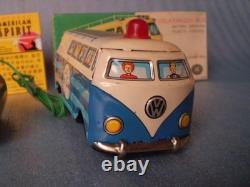 Masudaya Modern Toys Tin Toy Car Volkswagen Bus WithBOX