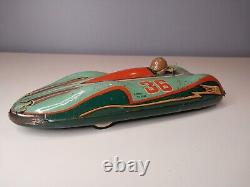 Masudaya Super Sonic Race Car Friction Tin Toy 1950s No 36