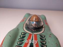 Masudaya Super Sonic Race Car Friction Tin Toy 1950s No 36