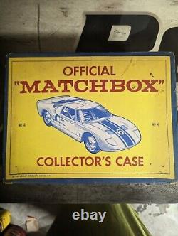 Matchbox Collectible Case With Lot Of 46 Vintage Collectible Lesney Matchbox Cars