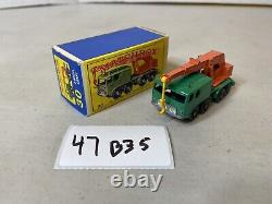 Matchbox Lesney vintage toy car box 8-Wheel Crane No. 30, 47B35