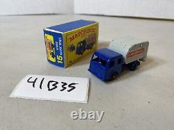 Matchbox Lesney vintage toy car box Dennis Refuse Truck No. 15, 41B35