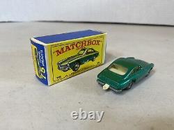 Matchbox Lesney vintage toy car box Ferrari Berlinetta No. 75, 28B73 green