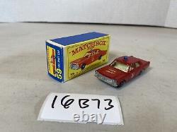 Matchbox Lesney vintage toy car box Fire Cheif Car No. 59, 16B73