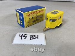 Matchbox Lesney vintage toy car box Pony Trailer No. 43, 45B51