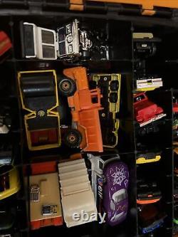 Mattel Case Matchbox HotWheels Lesney Car Truck Lot 90 toy Carrying Handle Vtg