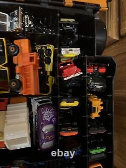 Mattel Case Matchbox HotWheels Lesney Car Truck Lot 90 toy Carrying Handle Vtg