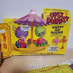 Mattel Upsy Downsy Dolls'Happy Go Round' Lot near complete With Bonus Car withbox