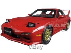 Mazda Rx-7 (fd) Tuned Version Vintage Red 118 Diecast Car By Autoart 75969