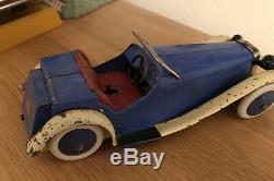 Meccano No 1 Non Constructor Car Clockwork Pre War all original Blue/cream