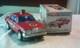 Mercedes Benz Batt. Op. Bump'N' Go Tin Toy Red Police Car
