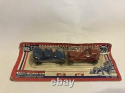 Metallus Vintage Toy Cars Set Blue and Red