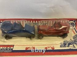 Metallus Vintage Toy Cars Set Blue and Red