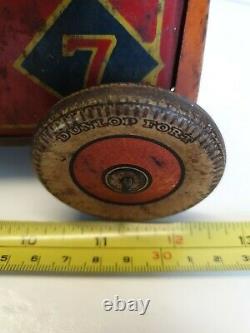 Mettoy/ Record Vintage Working Red Racing Car. Tin Plate Clockwork 1938s RARE