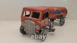 Mettoy Tinplate Windup International Oil Lorry Truck Tanker Works