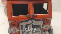 Mettoy Tinplate Windup International Oil Lorry Truck Tanker Works