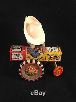 Milton Berle Tin Toy WithU Crazy Car By Louis Marx Co. Circa 1930 Boys & Girls