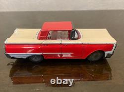 Modern Toys Japan FORD GALAXIE 1960 Car & HOUSE TRAILER Friction Tin Toy 1960's