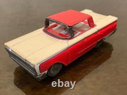 Modern Toys Japan FORD GALAXIE 1960 Car & HOUSE TRAILER Friction Tin Toy 1960's