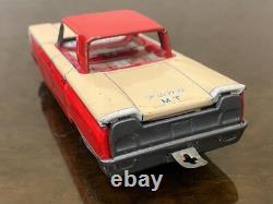 Modern Toys Japan FORD GALAXIE 1960 Car & HOUSE TRAILER Friction Tin Toy 1960's