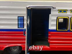 Modern Toys Japan FORD GALAXIE 1960 Car & HOUSE TRAILER Friction Tin Toy 1960's