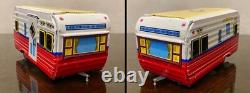 Modern Toys Japan FORD GALAXIE 1960 Car & HOUSE TRAILER Friction Tin Toy 1960's
