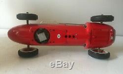 Modern Toys Masudaya Japan Large Tinplate Battery Operated Racing Car Working