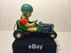 Modern (masudaya) Toys #7 Hot-rod Boy Tin Friction Car, Japan, Rare