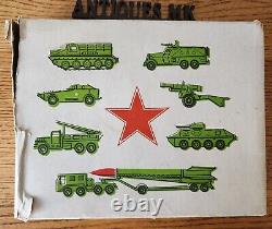 NEW Vintage Soviet Military Cars. Full Set. 1/43. Russia/Ussr toys. Scale model