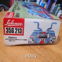NICE SCHUCO ELEKTRO BATTERY OPERATED PORSCHE 917 RACE CAR With BOX