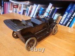 NICE VINTAGE 1910'S TIN LITHO WIND UP TOURING CAR with DRIVER