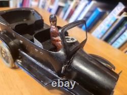 NICE VINTAGE 1910'S TIN LITHO WIND UP TOURING CAR with DRIVER