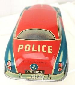 NIEDERMEIER PN 320 Police Car, friction, Western Germany, original box